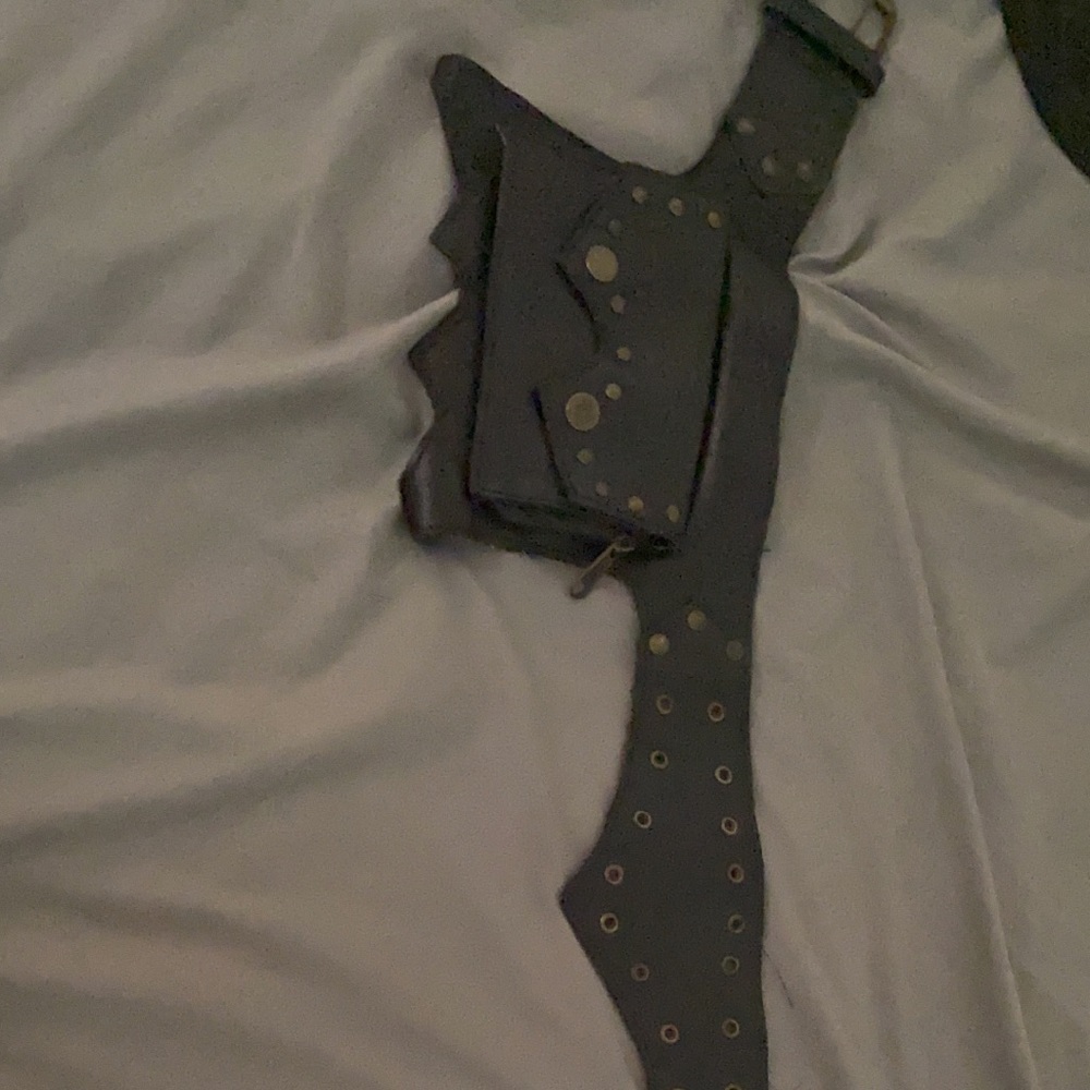Leather festival rave hiking hip belt